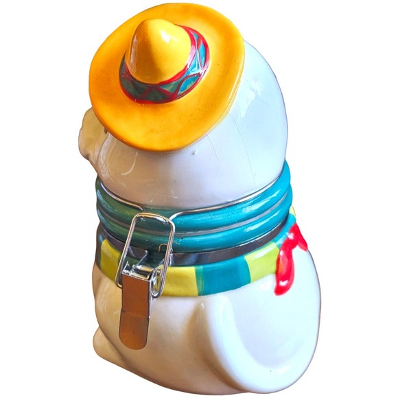 Sombrero Wearing Chihuahua By Boston Warehouse Hinged Treat Storage Jar - Picture 3 of 8